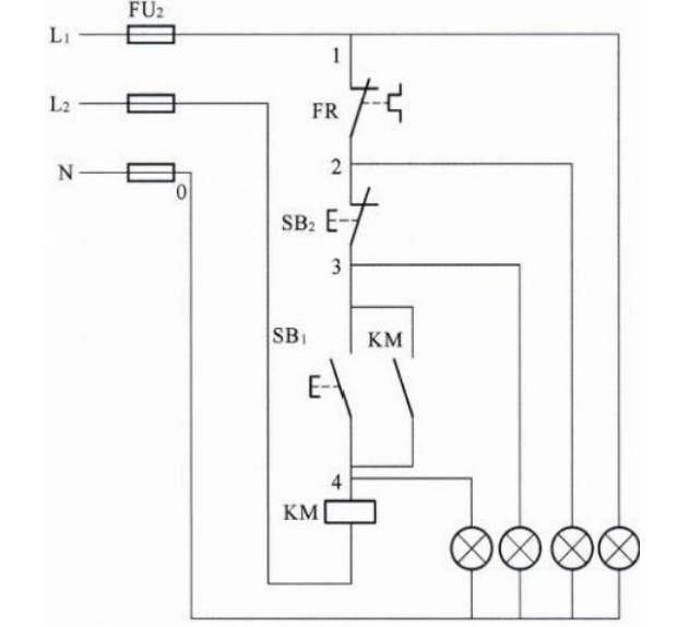 图13-10 380V校验灯法 图13-10 380V校验灯法