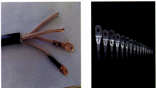 图 17-9: 各种规格的冷压接线端子与铜鼻子 图 17-9: 各种规格的冷压接线端子与铜鼻子