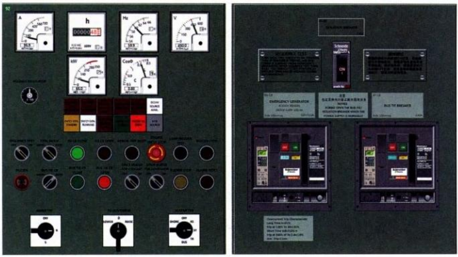 e5d19868d4c19a77afdfb4222486cb05 Figure 8-2 Emergency Generator Control Panel