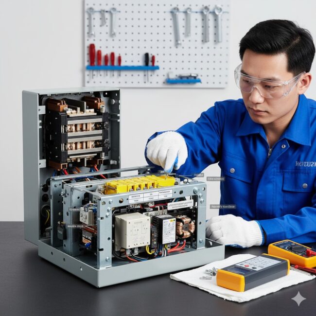 自动空气断路器拆装与修理：DW95主开关结构、触点逻辑及脱扣器保护原理