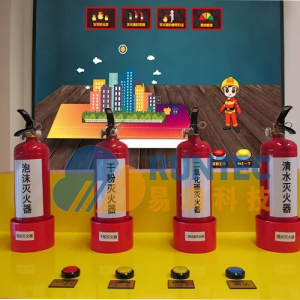 Various types of portable fire extinguishers